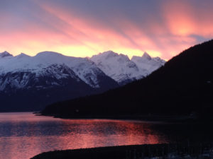 Views from Captain's Choice Motel in Haines Alaska